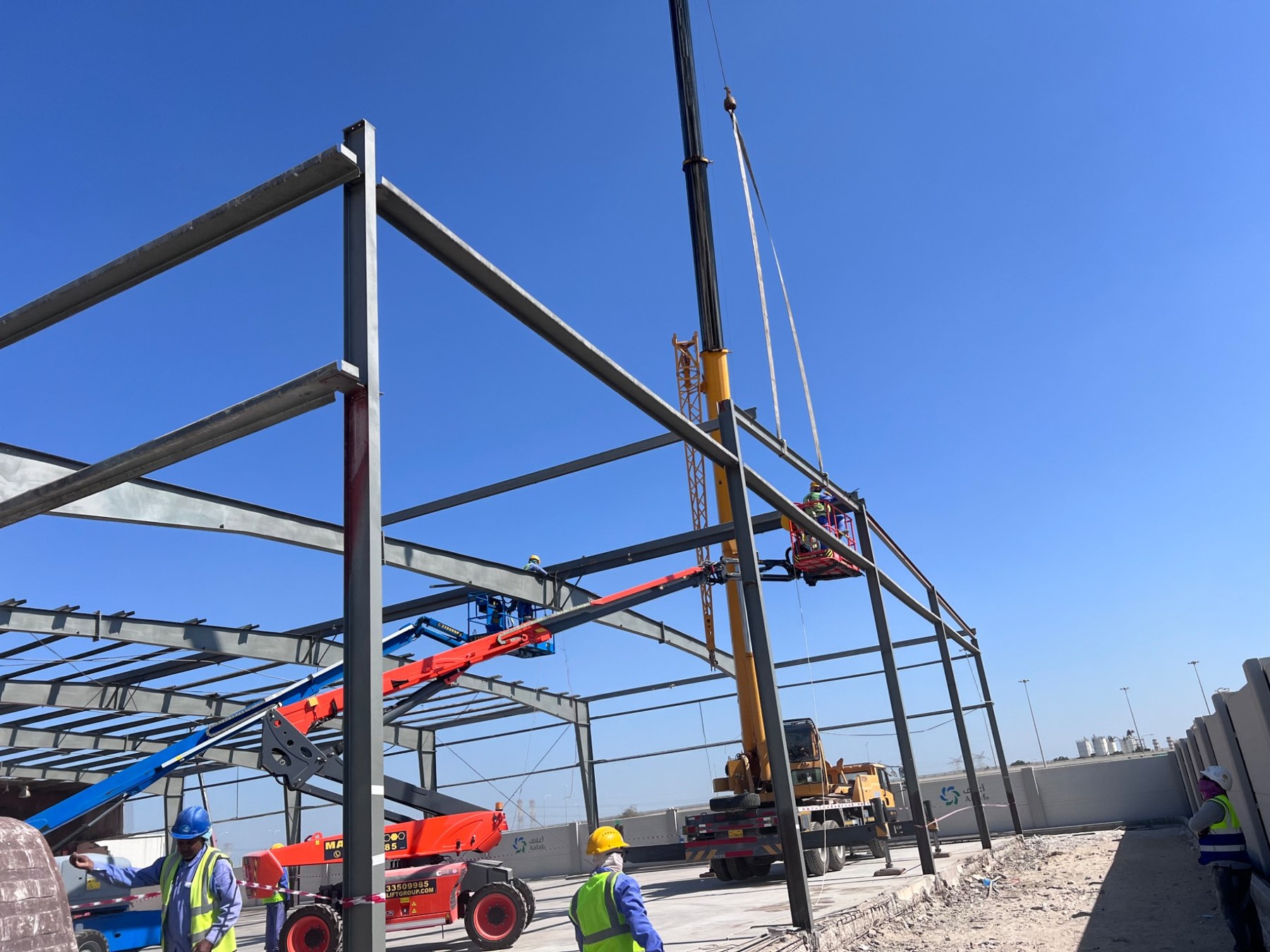 Profiletec steel structure installation project